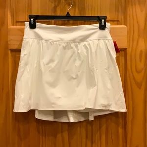 Spanx- Get Moving Skort, White, XL